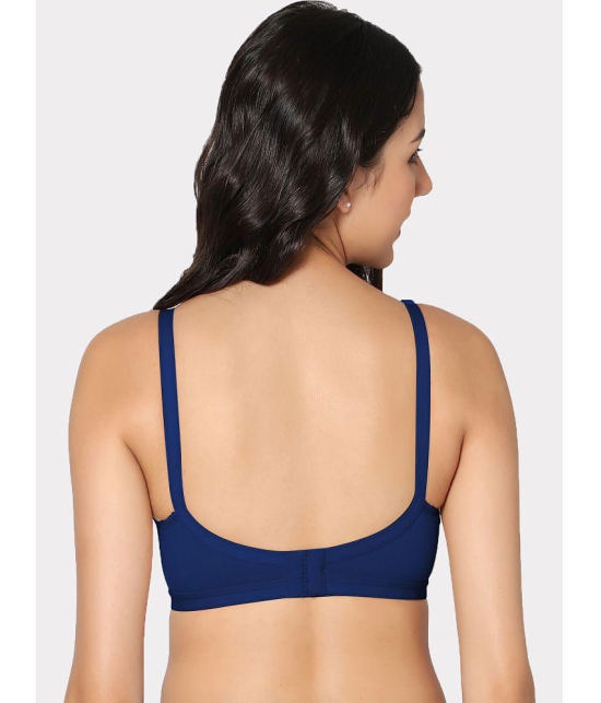 IN CARE LINGERIE - Blue Cotton Non Padded Women''s T-Shirt Bra ( Pack of 1 ) - None