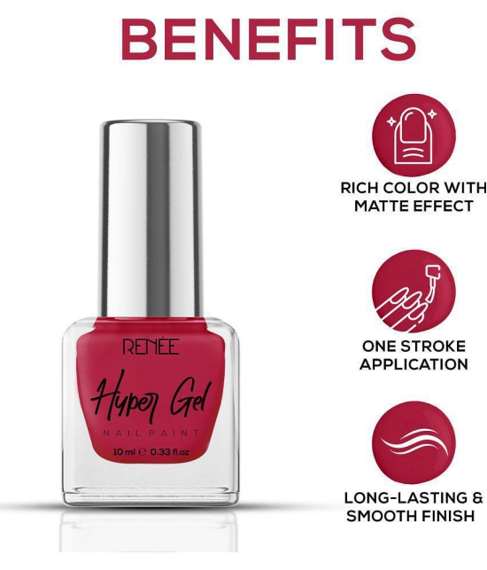 Renee - Red Glossy Nail Polish ( Pack of 1 )