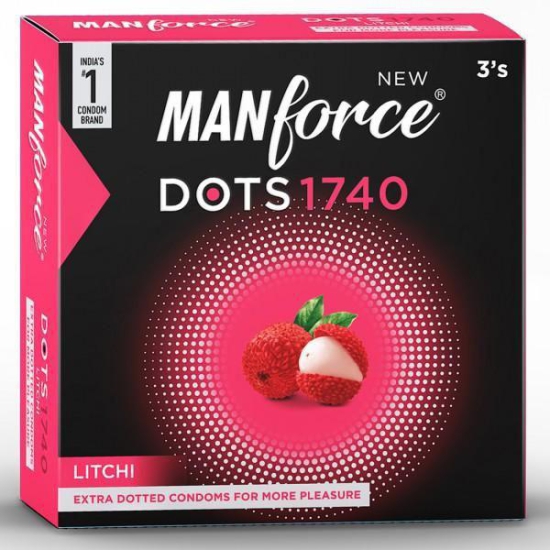 Manforce Dots 1740 Litchi 3 Condoms