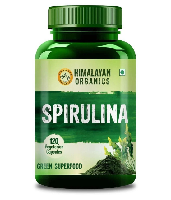 Himalayan Organics Spirulina - 2000mg - 120 Veg Capsules