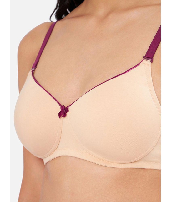 Amante - Nude Cotton Lightly Padded Women's T-Shirt Bra ( Pack of 1 ) - None