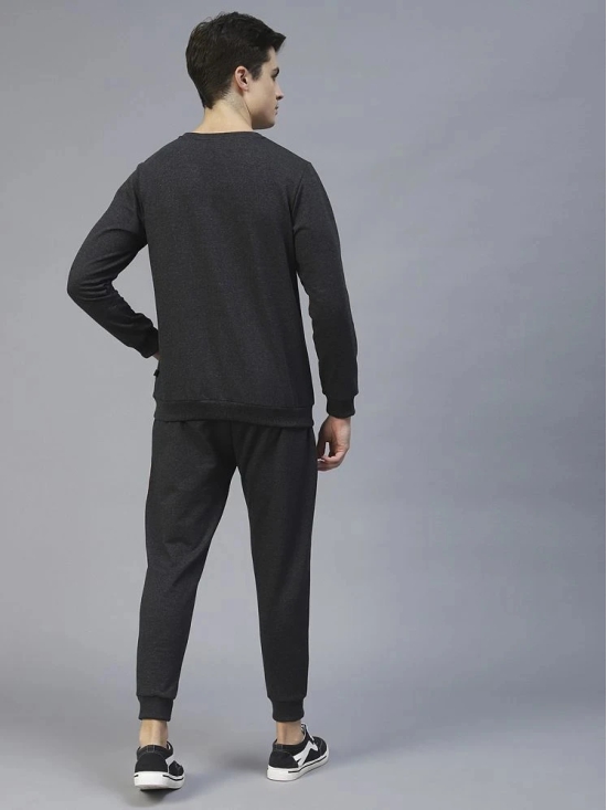 Rigo - Charcoal Cotton Regular Fit Mens Tracksuit ( Pack of 1 ) - L