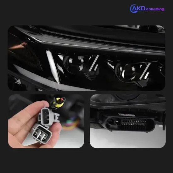 Camry V60 Headlights 2018-2021 Camry XSE XLE SE LE LED Headlight LED Projector Lens Automotive-Left Hand Drive / A-Yellow