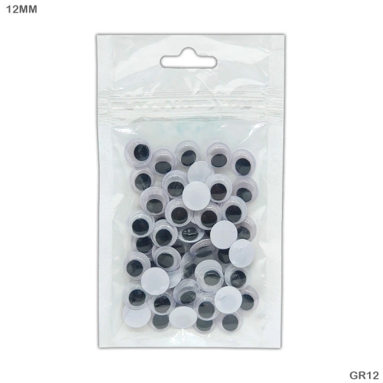 Googly Eye Sp Round 12Mm (60 Pcs) (Gr12)