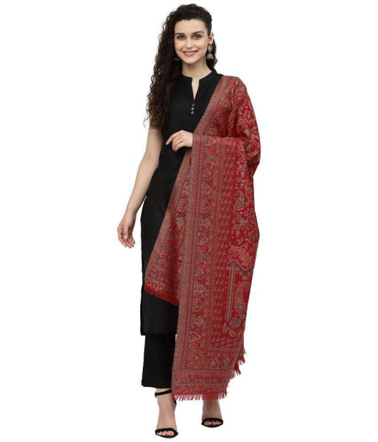 Anekaant - Red Wool Womens Stole ( Pack of 1 )