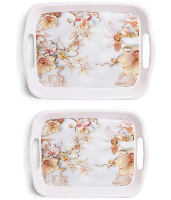 HomePro - Fancy Design Tray Multicolor Serving Tray ( Set of 2 )