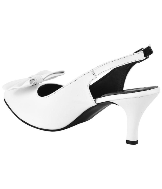 Shoetopia White Women''s Sandal Heels - None