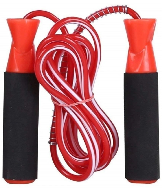 SIMRAN SPORTS PVC Skipping Rope Red Foam/PVC Climbing Rope