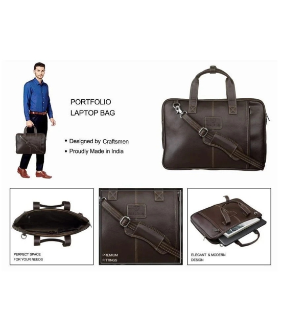 Walrus Brown Synthetic Office Bag