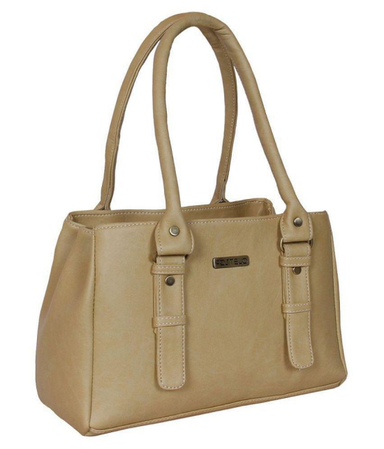 Fostelo -   Beige PU Shoulder Bag - Beige