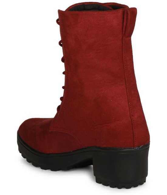 Saheb - Red Women's Mid Calf Length Boots - None