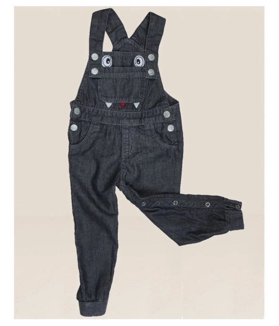 Dungaree For Boys & Girls Casual Printed Denim Blend - None