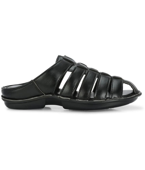 Leeport - Black Mens Sandals - None