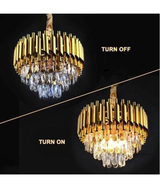 Somil Metal Hanging Chandeliers Pendant Gold - Pack of 1