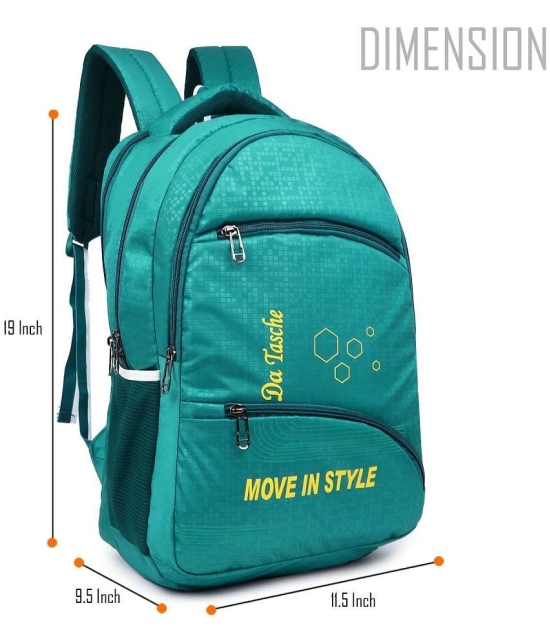 Da Tasche 40 Ltrs Green Polyester College Bag - Green