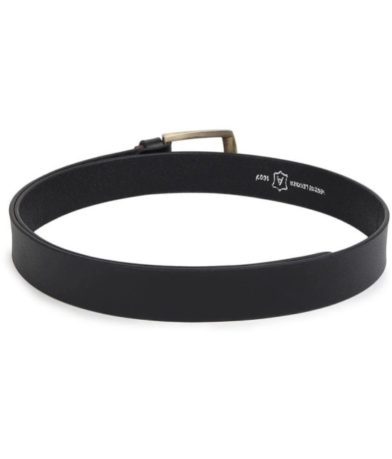 Loopa - Black 100% Leather Mens Formal Belt ( Pack of 1 ) - None