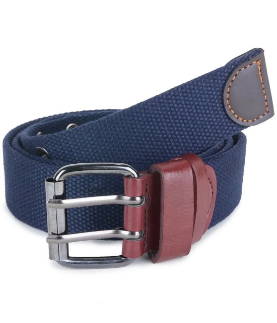 Zacharias - Blue Canvas Mens Casual Belt ( Pack of 1 ) - None