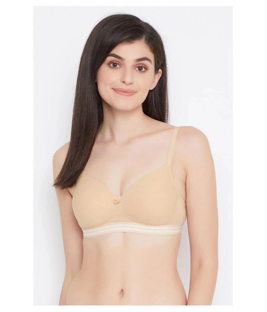 Clovia Pack of 1 Cotton Womens T-Shirt Bra ( Beige ) - 36D