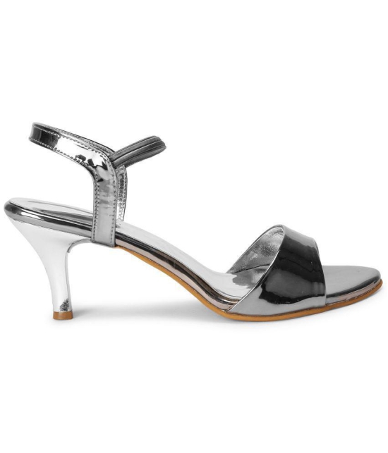 Saheb - Silver Women's Sandal Heels - None