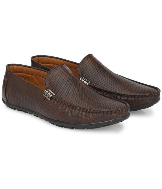 Leeport - Brown Mens Slip on - 9