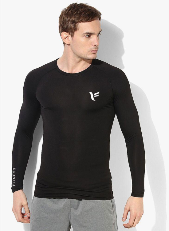 Zexer Men’s Long Compression T-Shirt Base Layer Cool Dry Compression Fitness Tops - M