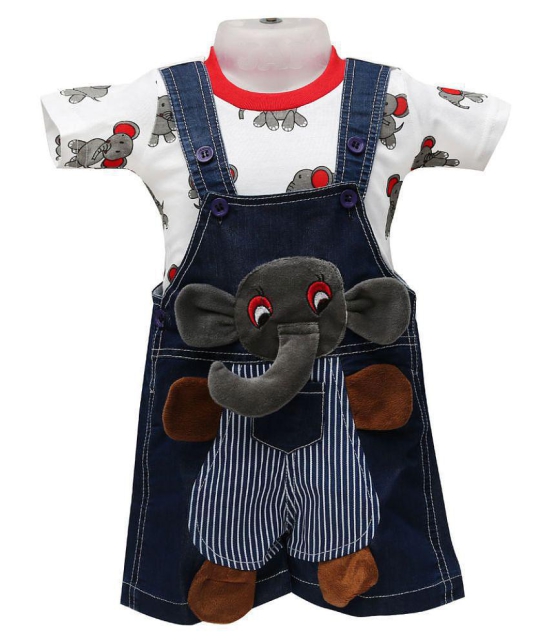 Balloons Multicolor Denim Rompers - 12-18 Months