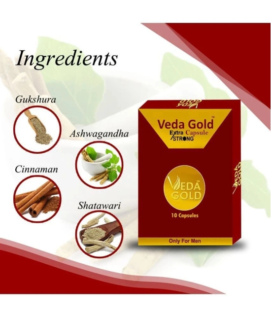 VEDA GOLD EXTRA STRONG CAPSULES FOR MEN / AYURVEDIC CAPSULES FOR MEN PROBLEM/STEMINA & BESTIAL POWER