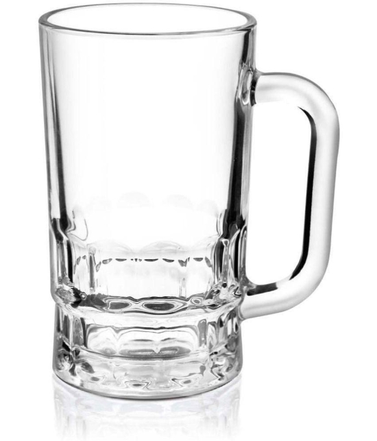 Treo By Milton Gusto Cool Mug, Set of 2, 335 ml Each, Transparent | Beer Mug | Party Glass | Dishwasher Safe | Refrigerator Safe - Transparent