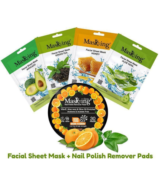 Masking - Natural Glow Facial Kit For All Skin Type ( Pack of 5 )