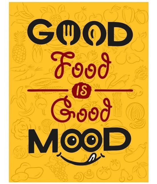 Asmi Collection Good Food is Good Mood Self Adhesive Wall Sticker ( 40 x 30 cms )