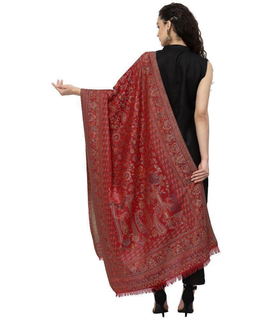 Anekaant - Red Wool Womens Stole ( Pack of 1 )