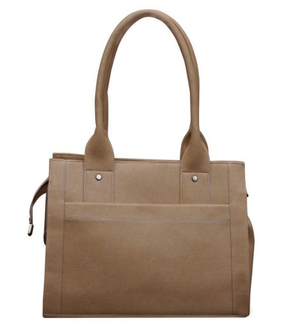 Fostelo Beige Faux Leather Shoulder Bag - Beige