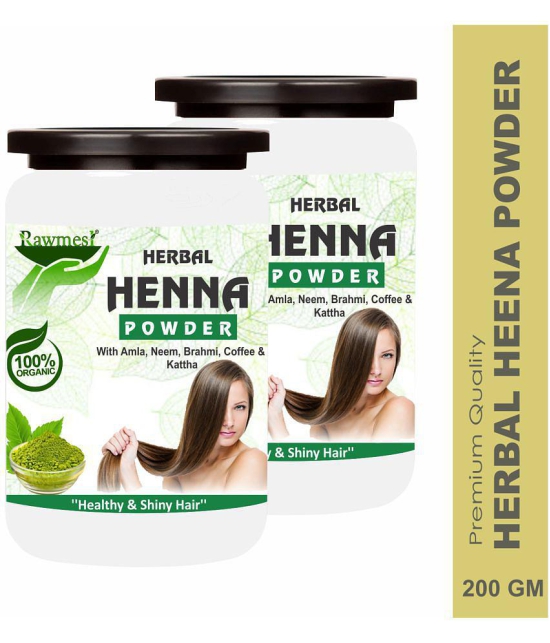 rawmest Henna For Healthy & Shiny Hair Herbal Henna 200 g Pack of 2