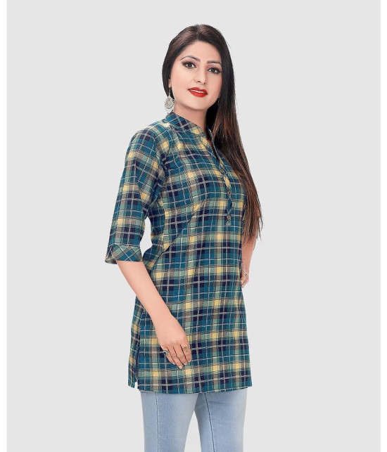 Meher Impex - Multicoloured Cotton Blend Women''s Straight Kurti ( Pack of 1 ) - None