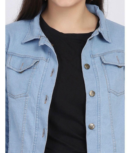 BuyNewTrend - Denim Blue Jackets Pack of 1 - None