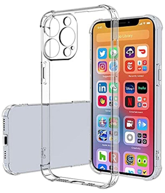 Case Vault Covers Silicon Soft cases Compatible For Silicon iPhone 13 Pro Max ( Pack of 1 ) - Transparent