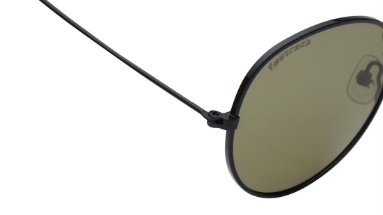 Black Round Unisex Sunglasses (M259GR6PV)