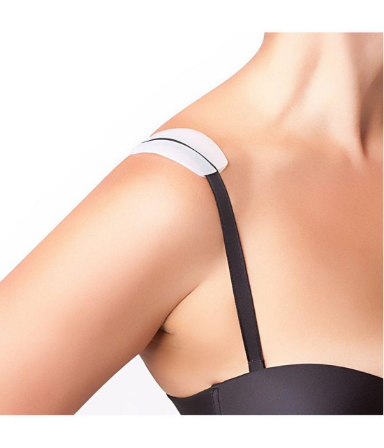 Silicone Bra Strap Cushions Soft Holder Non-slip Shoulder Protectors Pads 2pcs - None