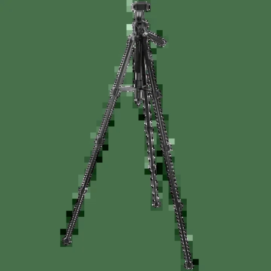 Croma 163cm Adjustable Tripod for Mobile and Camera (4 Section Height Adjustment, Black)