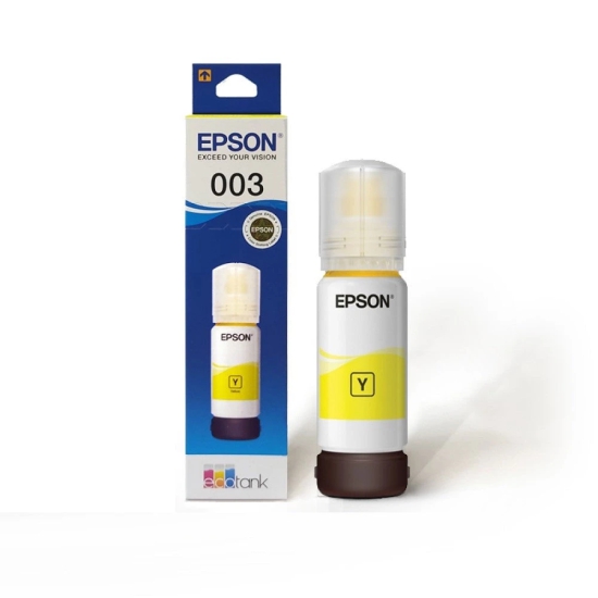 Epson 003 Yellow Genuine Ink Bottle 65 ml-Yellow