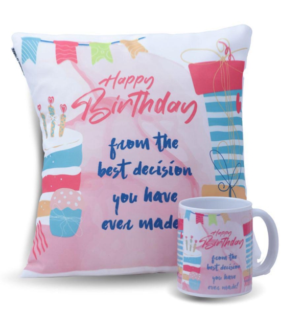 Ros - Multicolor Ceramic Gifting Printed Cushion