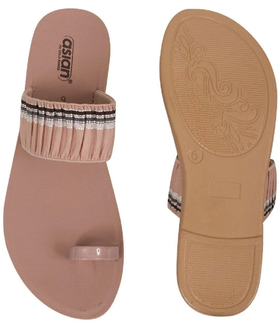 ASIAN Peach Womens Daily Slipper - None