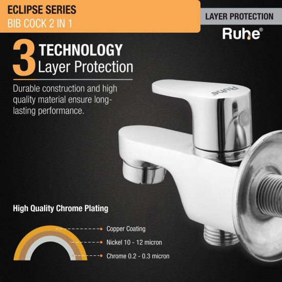 Eclipse Two Way Bib Tap Faucet- by Ruhe®