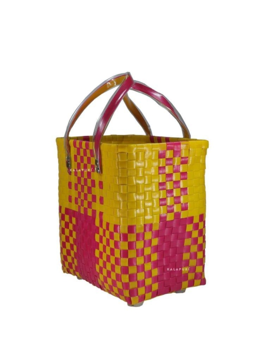 Handwoven Gift Basket with Lid - Style 7