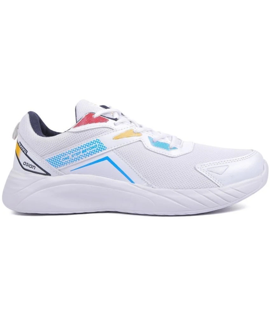 ASIAN - NEWTON-08 White Mens Sports Running Shoes - None