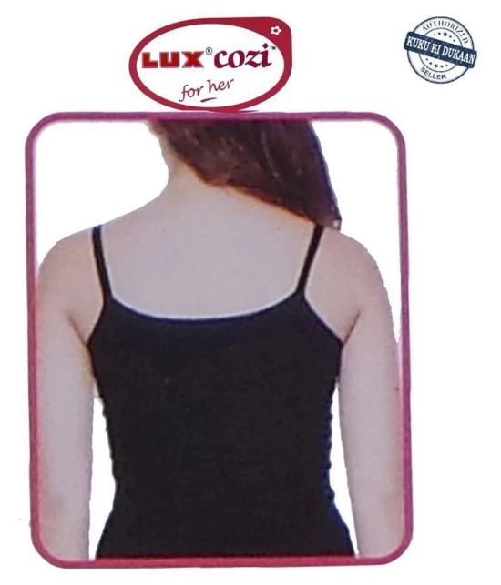 Lux Cozi for Her Cotton Slip - Black - L