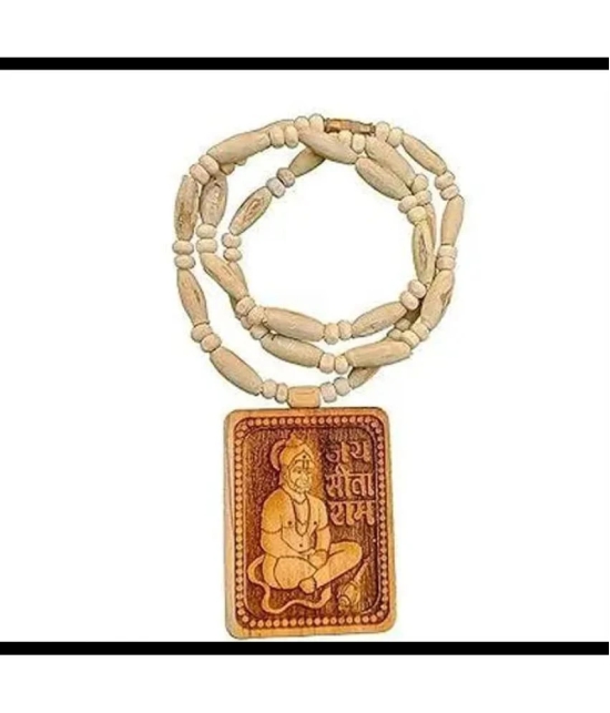 DvR ClicK Tulsi Beads With Hanumanji locket Mala