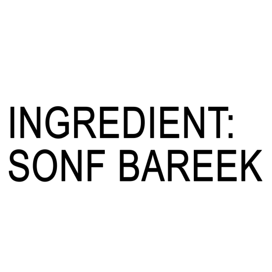 SHASHA - WHLE SONF BAREEK   100G  (FROM THE HOUSE OF PANSARI)