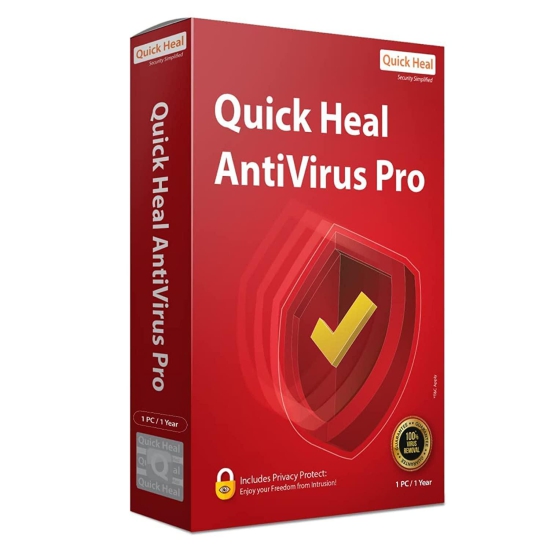 Quick Heal Antivirus Pro Latest Version - 2 PCs, 1 Year (Email Delivery in 2 hours- No CD)