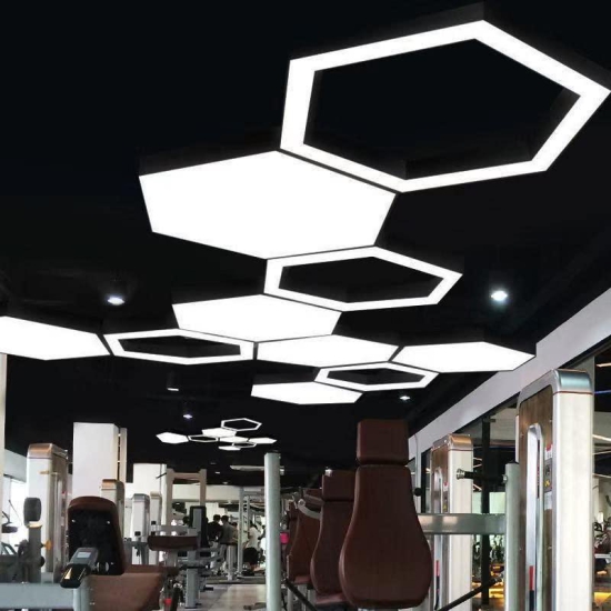 Hdc LED Hollow Hexagonal Office Led Pendant Hanging Lamp